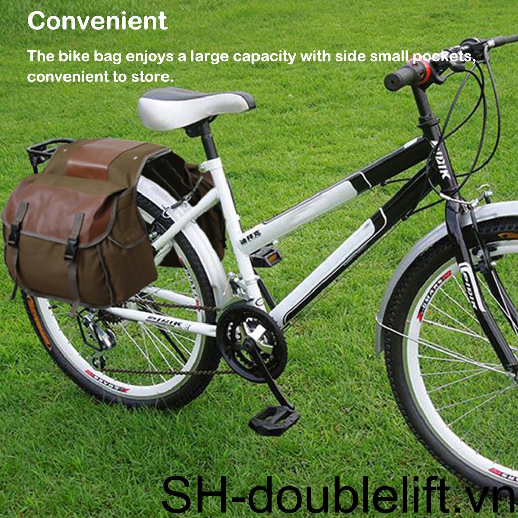 Túi Canvas Đựng Đồ Gắn Yên Sau Xe Đạp Tiện Lợi