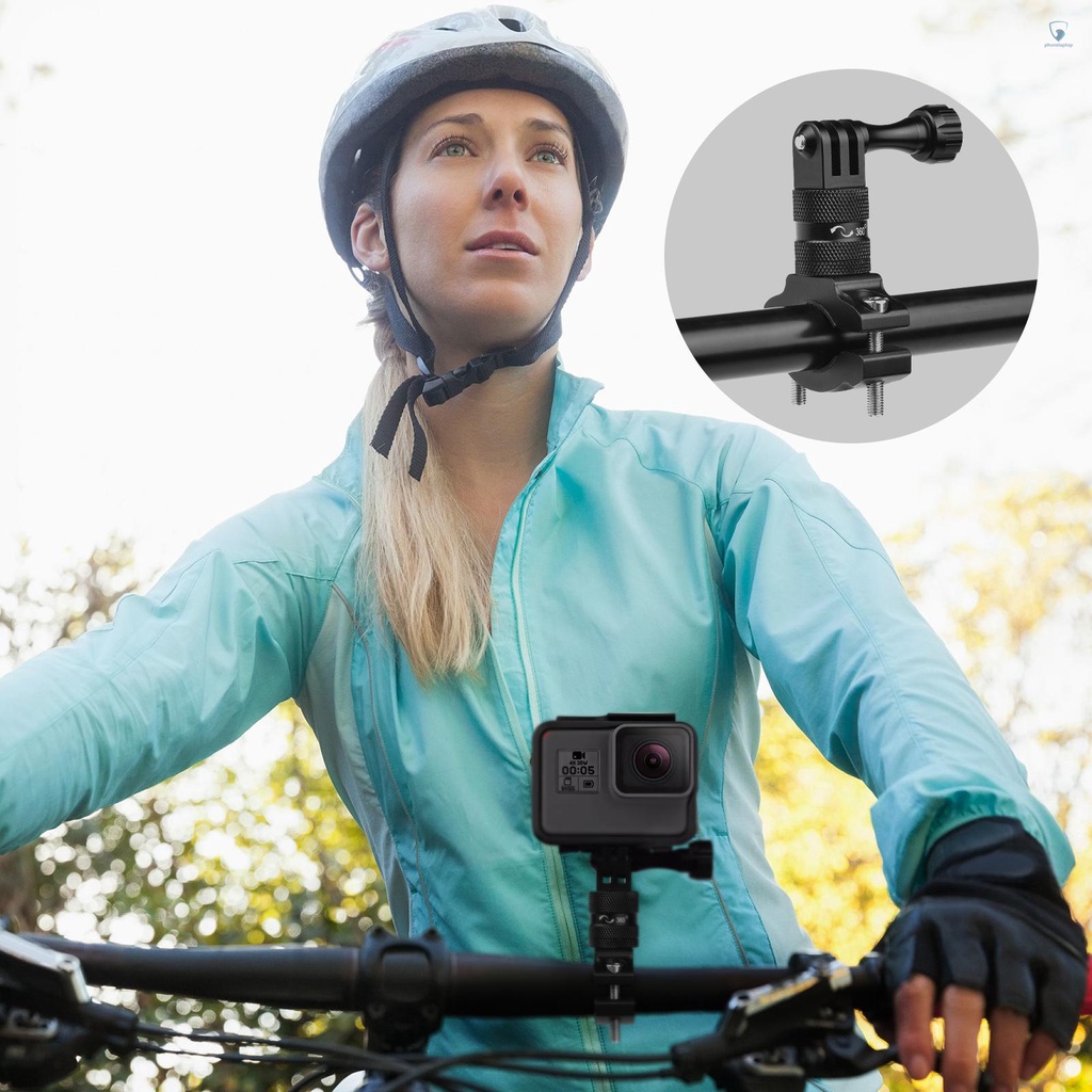 Giá Đỡ Máy Quay 9 / 8 / 7 / 6 / 5 / 4 SJCAM YI DJI Osmo Bằng Hợp Kim Nhôm Gắn Tay Lái Xe Đạp Xoay 360 Độ