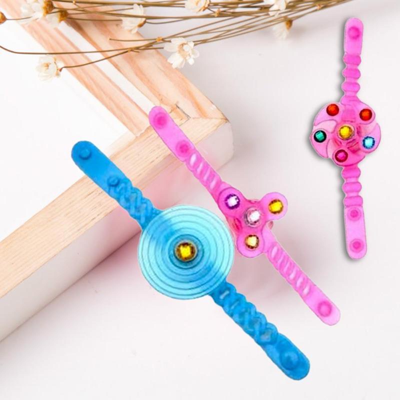 1 Vòng Đeo Tay Con Quay gyro Có Đèn LED Phát Sáng Trong Bóng Tối Cho Bé