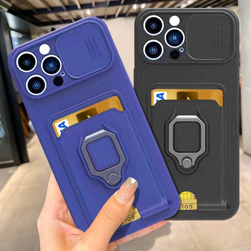 Vỏ silicon mềm đa chức năng với khe cắm thẻ IPhone 14 Pro Max 13 Pro Max 12 Pro Max 11 Pro Max
