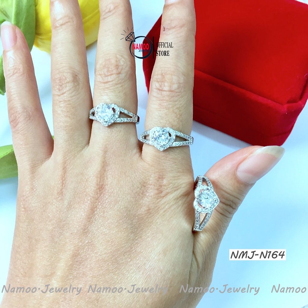 Nhẫn Nữ Nhỏ Xinh MNJ N164 Hình Trái Tim Nhỏ Đẹp Cho Nữ