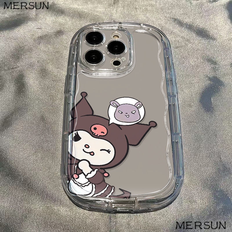 ✅Ốp Điện Thoại Dẻo Trong Suốt Họa Tiết Kuromi Dễ Thương Chống Sốc Cho Iphone11 / iphone14 Apple / xs13 promax xr8p 127 / K1U3