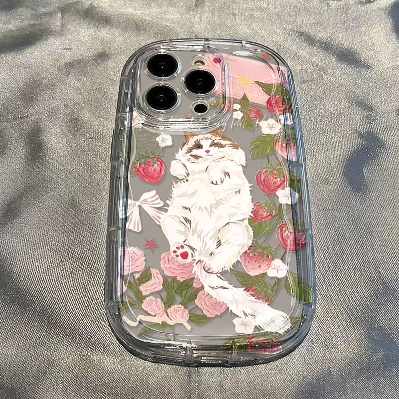 ✅Ốp Điện Thoại Mềm Trong Suốt Chống Sốc In Hình Mèo Cho Iphone 12 14 / xs7 promax13 11 / xr8p / LCGT