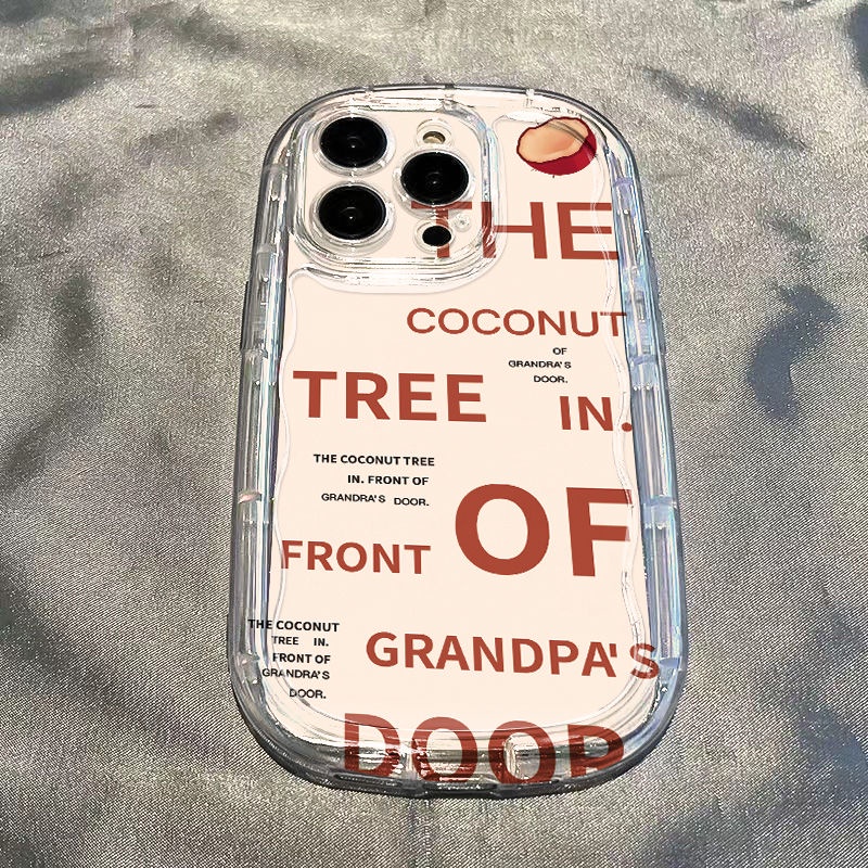 ✅Ốp Điện Thoại Mềm Trong Suốt Chống Sốc In Chữ Cho Iphone Xr7 13 Xs Max 118p / / Coconut / 1412 E6LF