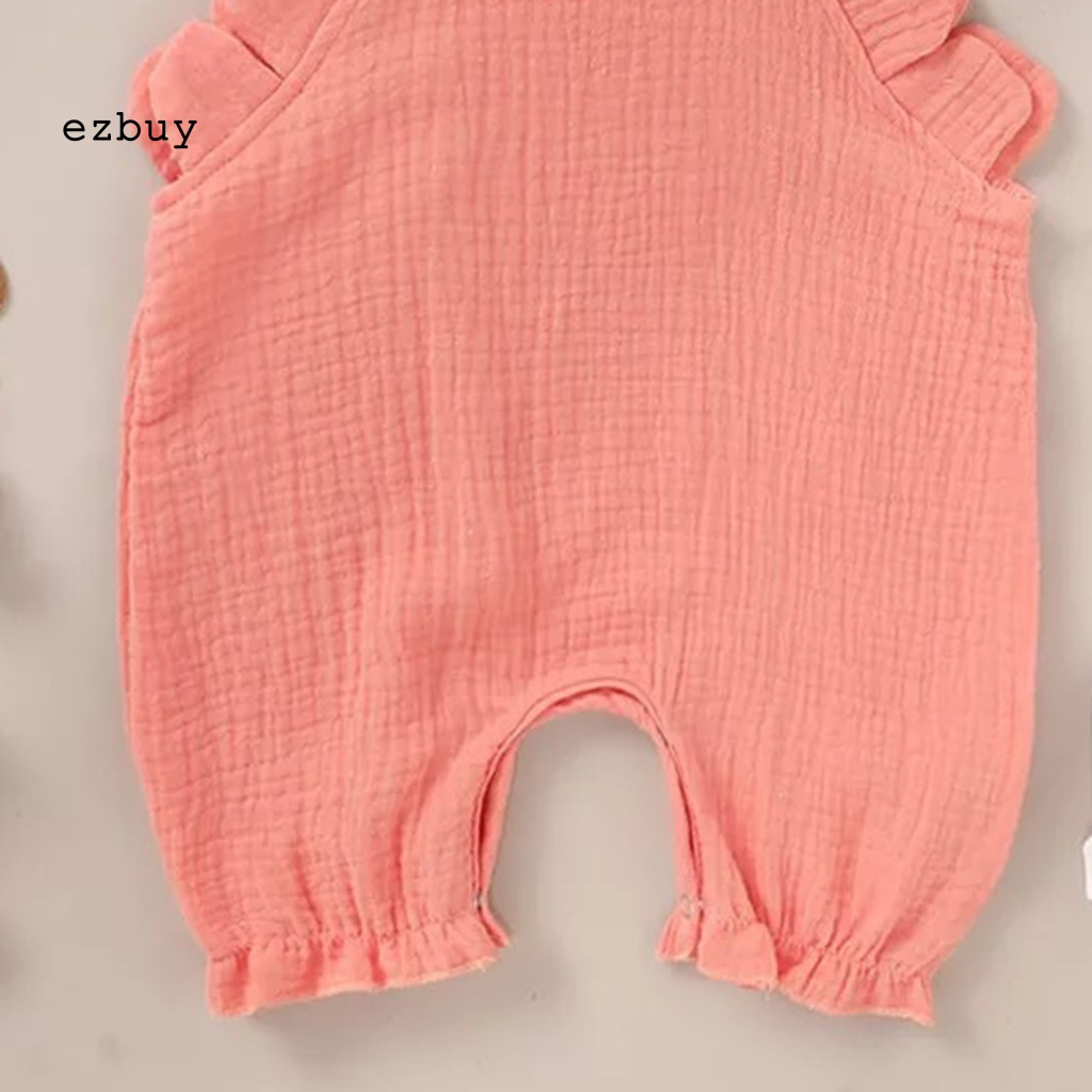 Bộ Áo Liền Quần Thoáng Khí Dễ Thương Cho Bé Gái