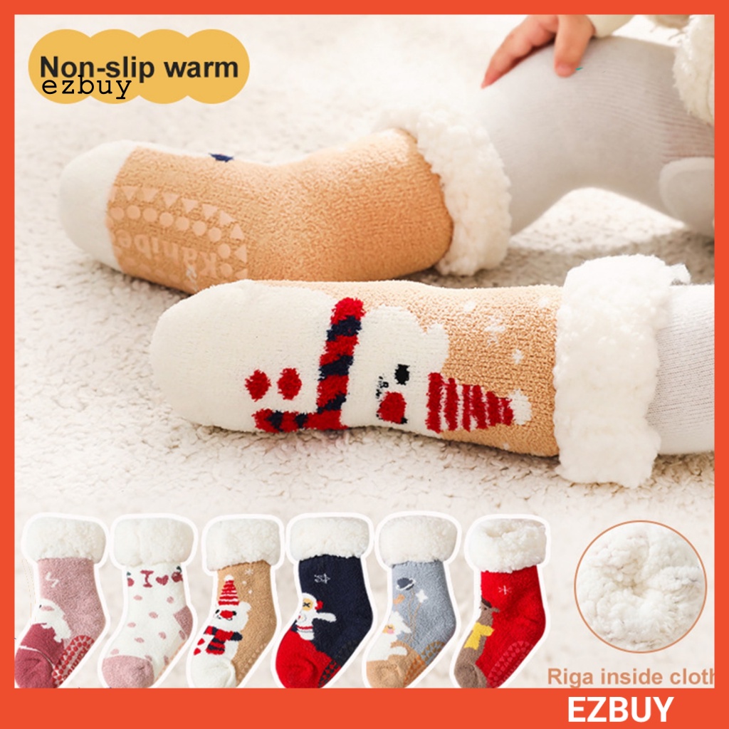 1 Đôi Vớ Giữ Ấm Chống Trượt Mềm Mại Dành Cho Bé