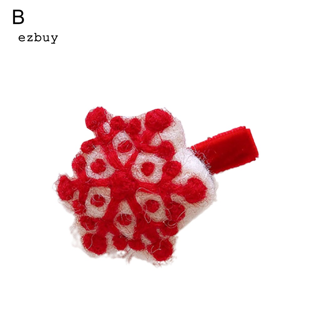 Kẹp Tóc Vải Hình Đầm Năm Mới Dễ Thương Cho Bé Gái