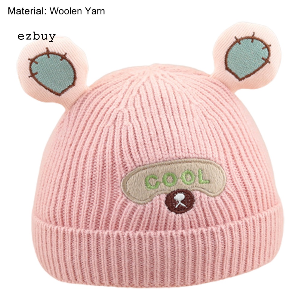 Mũ beanie Giữ Ấm Tai Gấu Dễ Thương Thân Thiện Với Làn Da Dùng Hàng Ngày Cho Bé