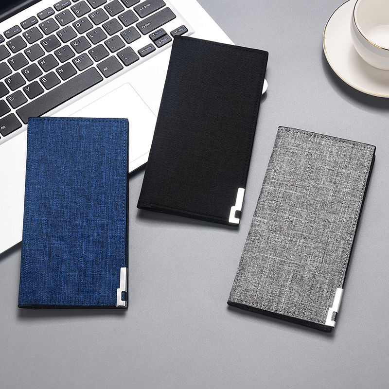 Ví Nam Bằng Vải canvas Siêu Mỏng Nhiều Ngăn Đựng Thẻ Tiện Dụng Thời Trang 2022