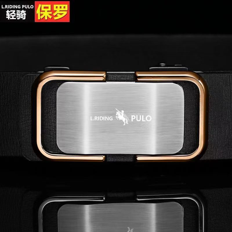 Thắt lưng nam da cao cấp, Dây nịt phong cách hàn quốc khóa tự động-L100