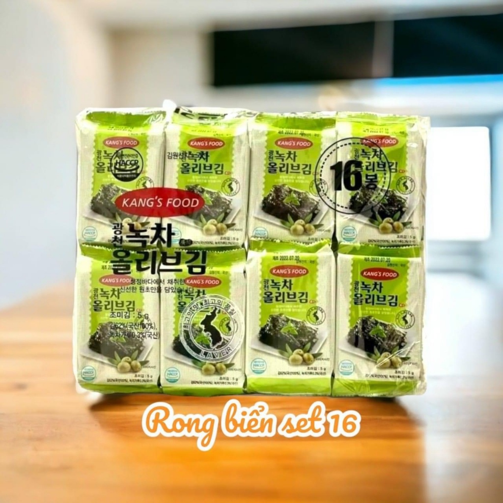 Rong Ăn Liền Lốc 16 gói Hàn Quốc-- (Kang) Giảm cân, Thực dưỡng, Eat clean