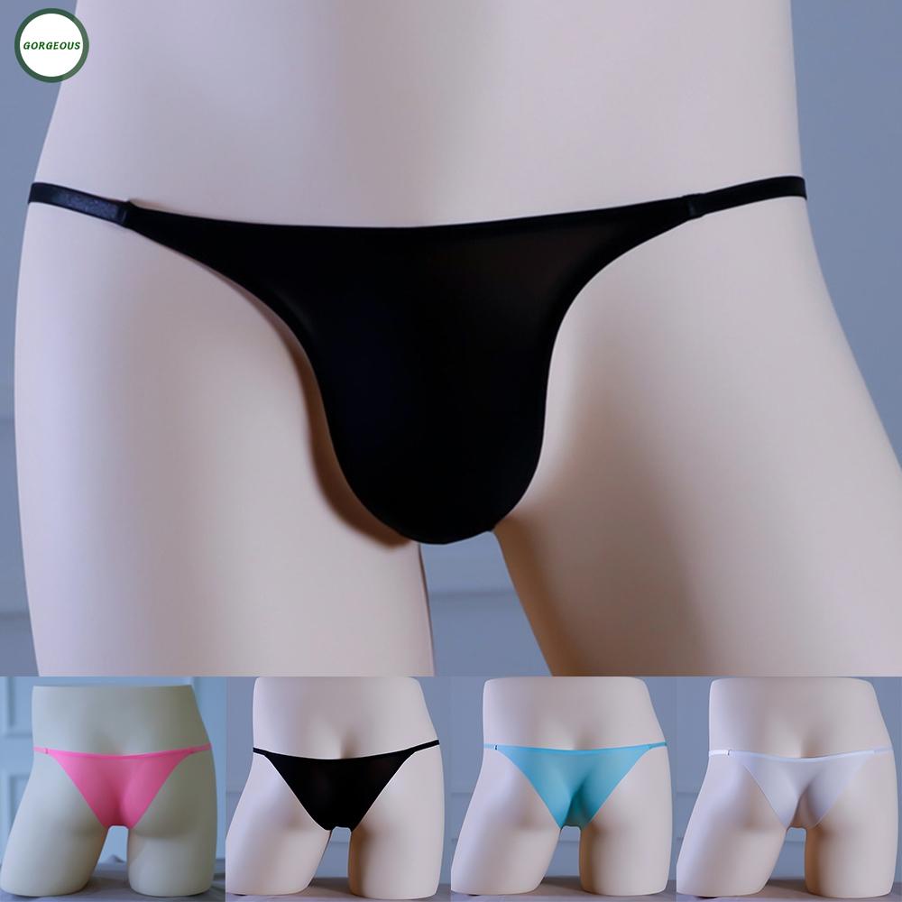 GORGEOUS~Male Through Traceless Underpants Briefs Underwear Bulge Waist G-string