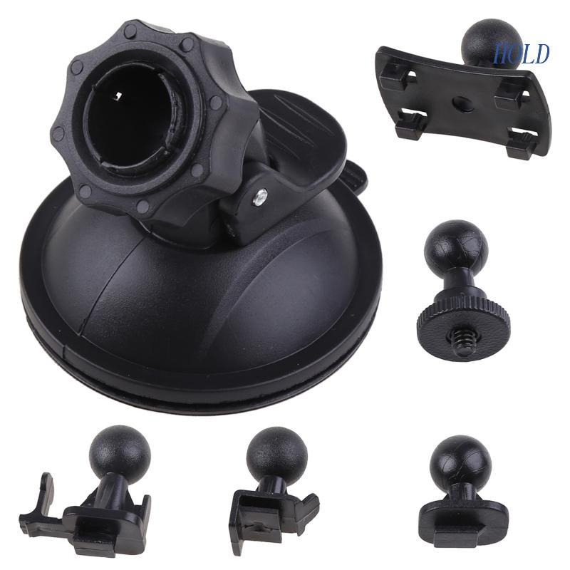 Giá Đỡ Camera Hành Trình Có Giác Hút Gắn Kính Chắn Gió Xe Hơi Xoay 360 Độ Kèm 5 Đầu Chuyển Đổi