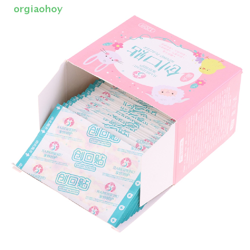 Set 120 Băng Cá Nhân Thoáng Khí Chống Thấm Nước Họa Tiết Hoạt Hình