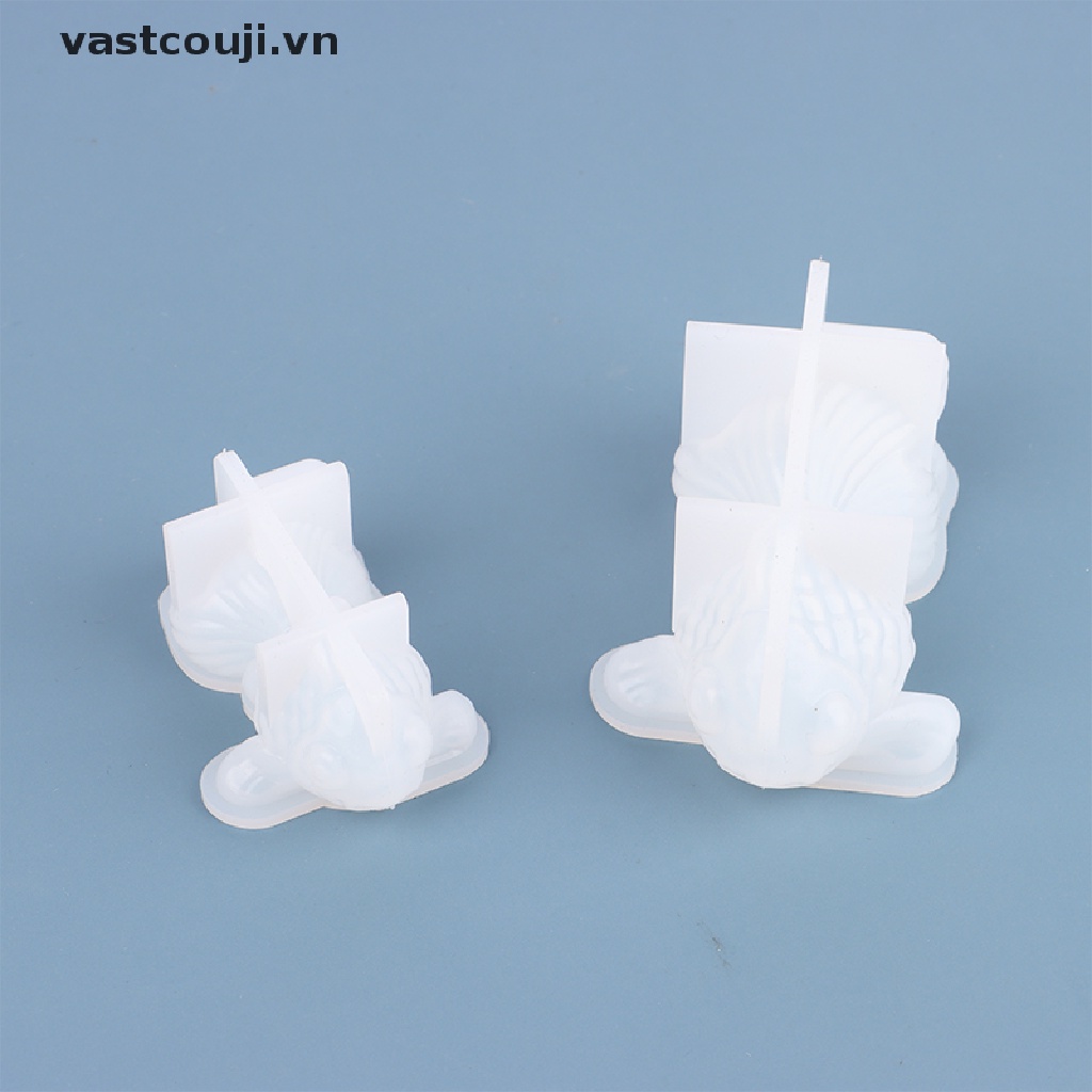 Bộ 2 Khuôn Silicon Làm Trang Sức Hình Cá Vàng 3D DIY