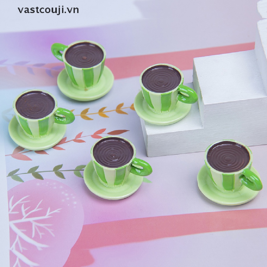 Bộ Ly Tách Uống Trà / Cà Phê Tỉ Lệ 1: 12 Dùng Trang Trí Nhà Búp Bê