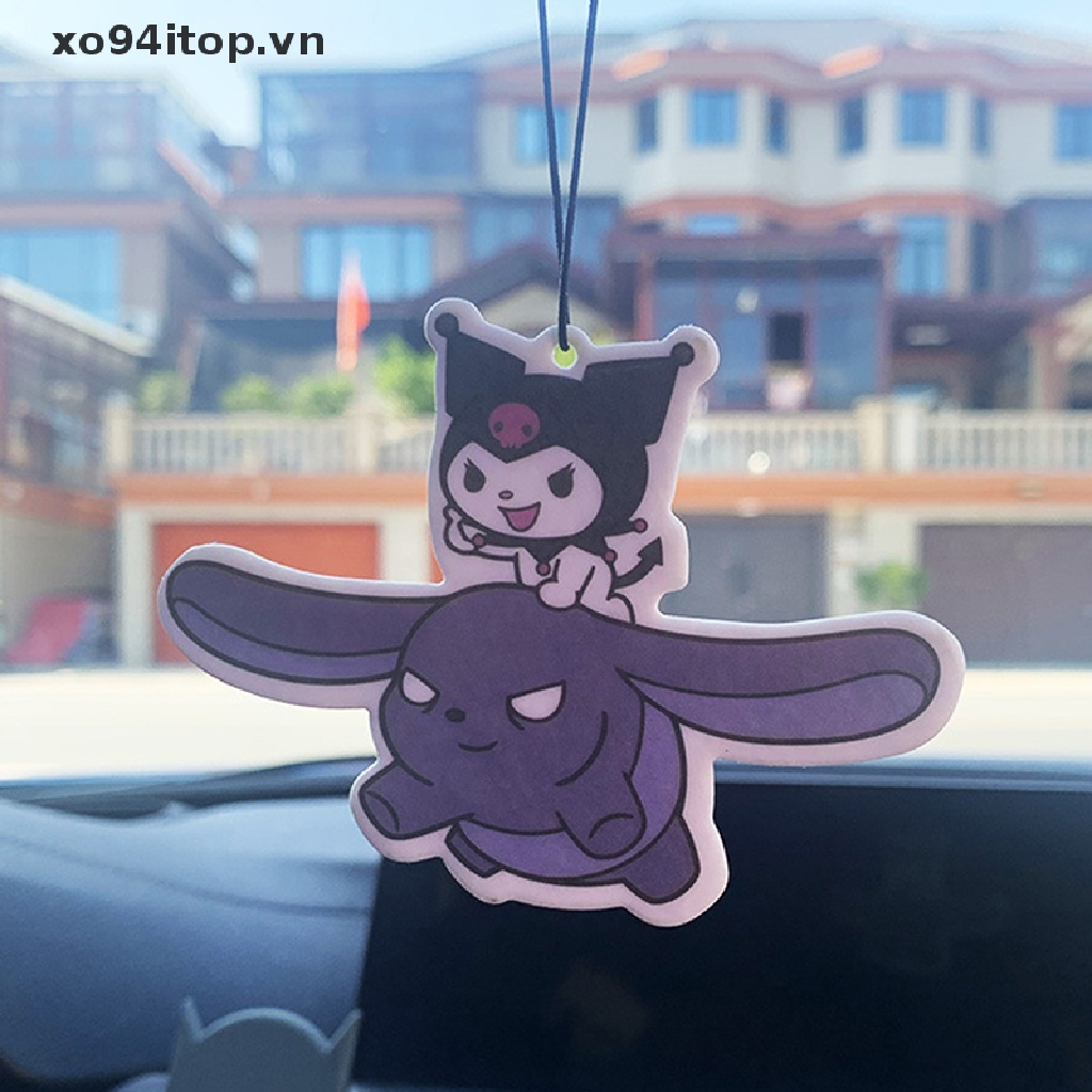 Xoitop Set 5 Giấy Khử Mùi Treo Xe Hơi / Tủ Quần Áo Hình Thỏ Kuromi Melody Tự Nhiên Đáng Yêu