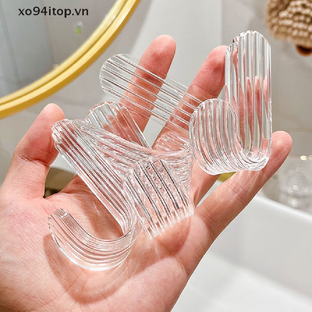 Giá Treo Khăn Tắm / Chìa Khóa Gắn Tường Trong Suốt Tiện Dụng