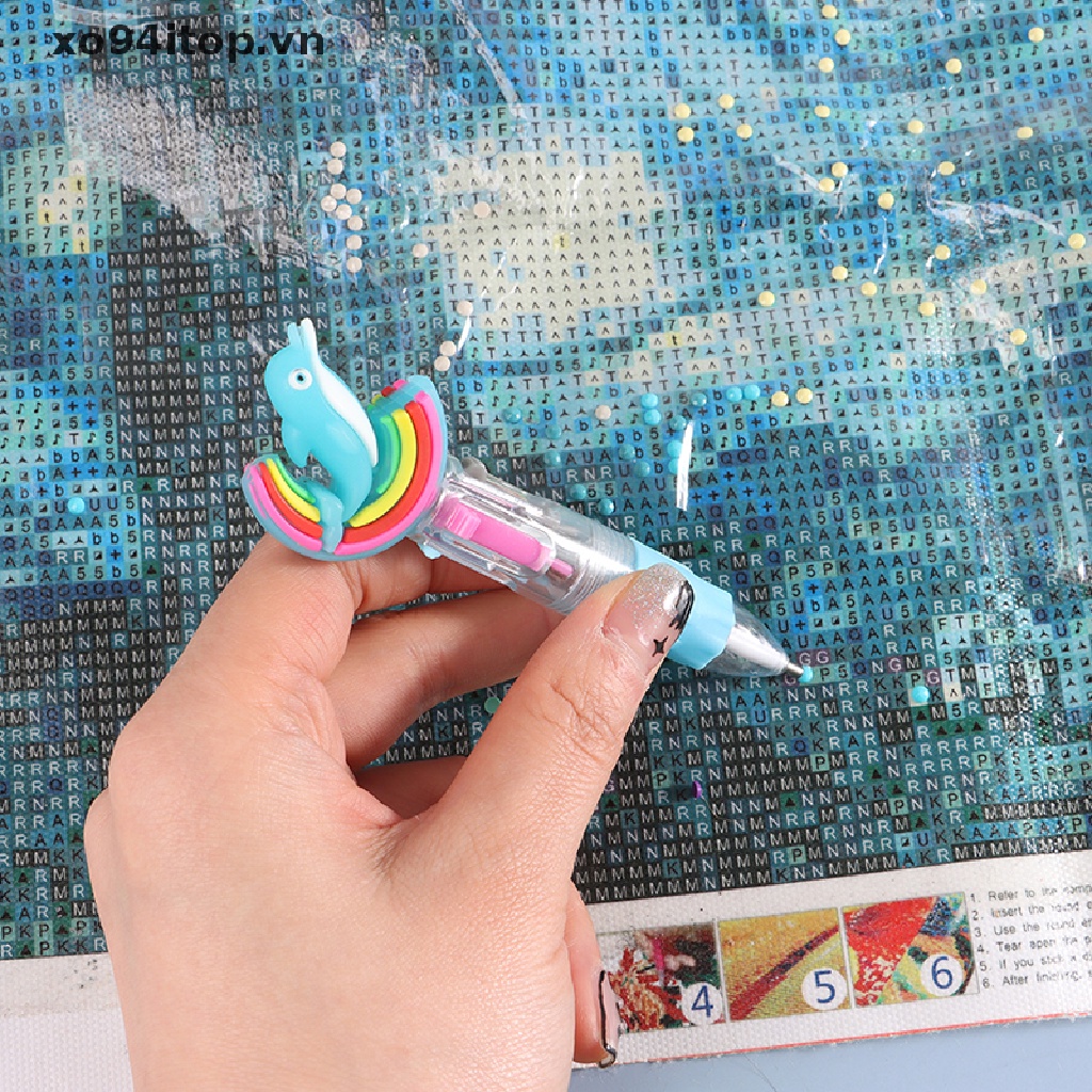 1 Bút Đính Hạt Cườm Hình Tròn / Vuông Tiện Dụng Cho Làm Tranh Đính Đá Thủ Công