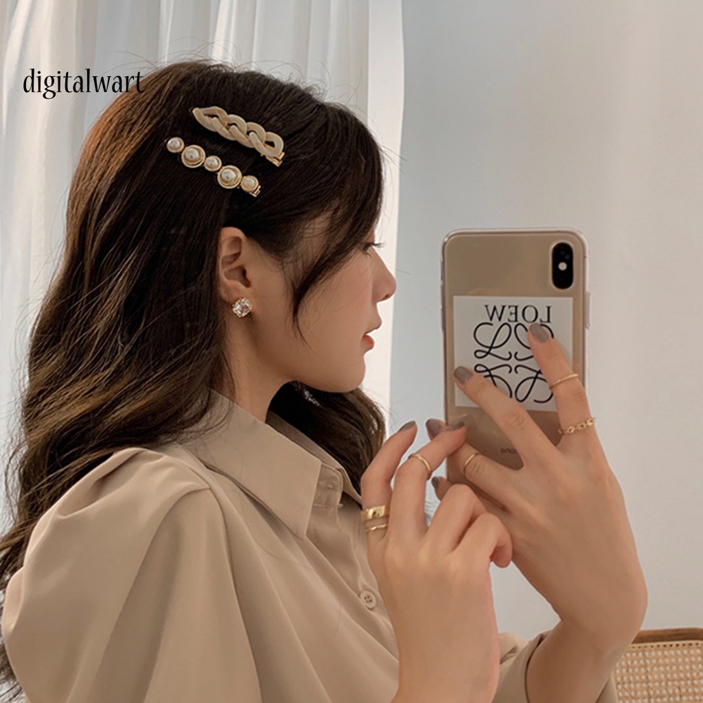 Kỹ Thuật Số| Set 2 Kẹp Tóc Trong Suốt Chống Trượt Thời Trang Cho Nữ