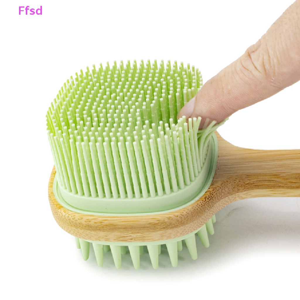 {Ffsd} Bàn Chải Tắm Chà Lưng / Da Toàn Thân Tay Cầm Silicon * Bán Chạy