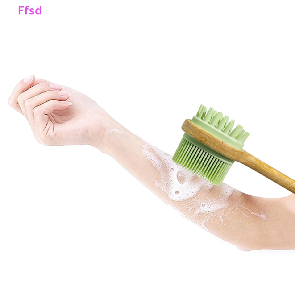 {Ffsd} Bàn Chải Tắm Chà Lưng / Da Toàn Thân Tay Cầm Silicon * Bán Chạy