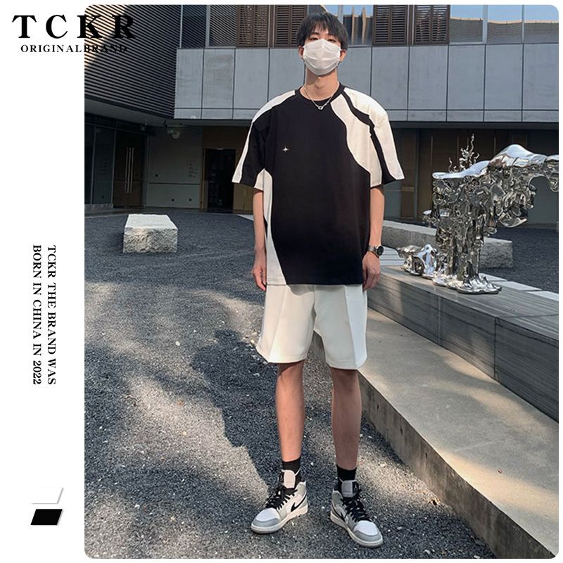 Áo Thun Tay Ngắn Màu Sắc Thời Trang Mùa Hè Cho Nam