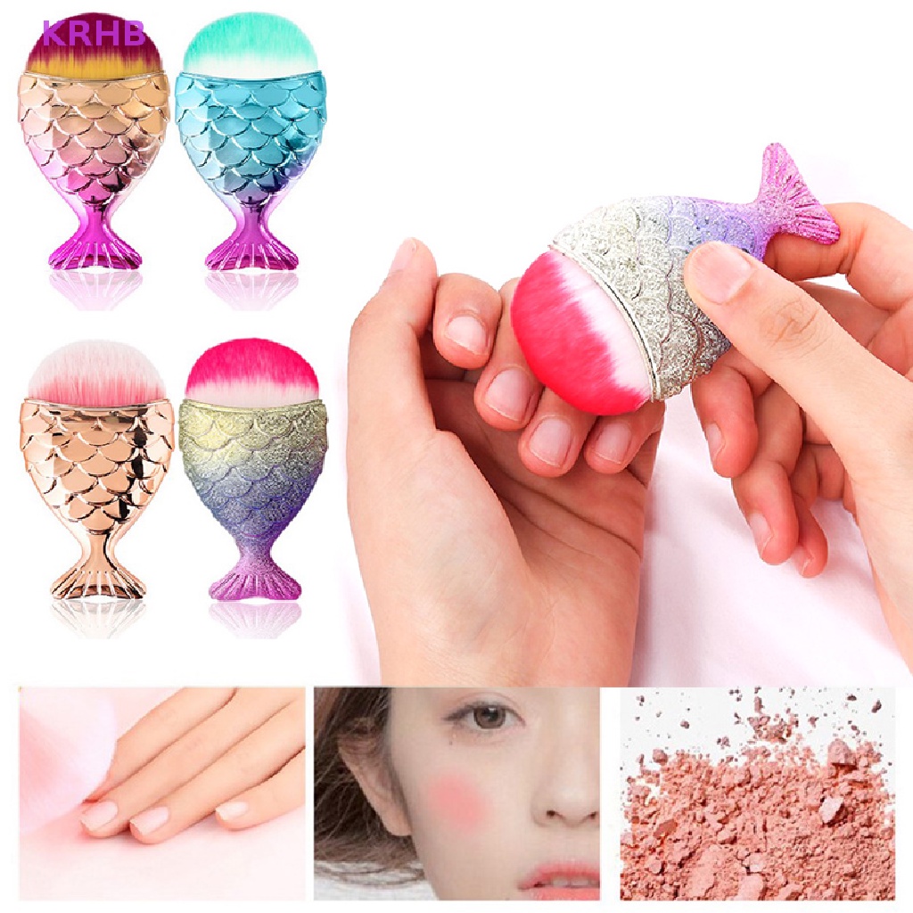 Cọ Trang Điểm Đáy Phẳng Hình Đuôi Cá KRHB