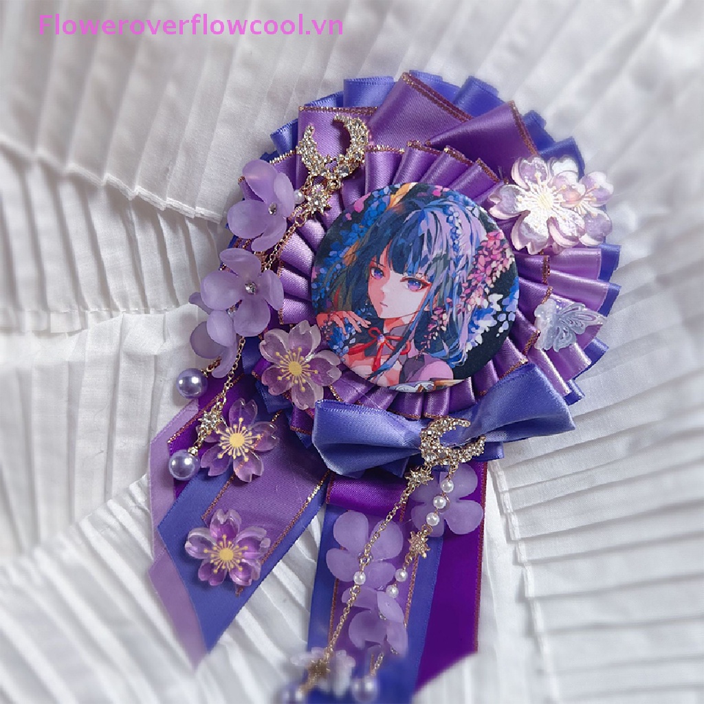 Ghim Cài Áo Đính Nơ Ruy Băng Phong Cách Lolita Cổ Điển
