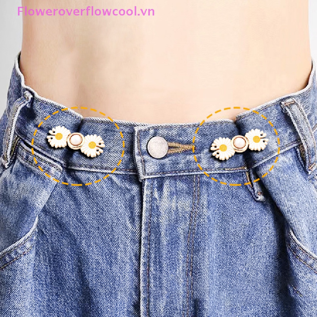 Bộ 5 Khóa Kim Loại Cố Định Quần Váy Jean Điều Chỉnh Được