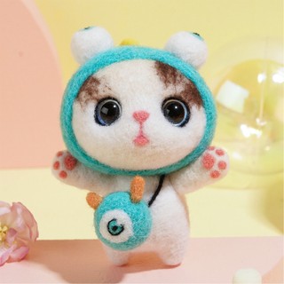 Bộ Dụng Cụ Đan Len Thủ Công Hình Mèo Dễ Thương