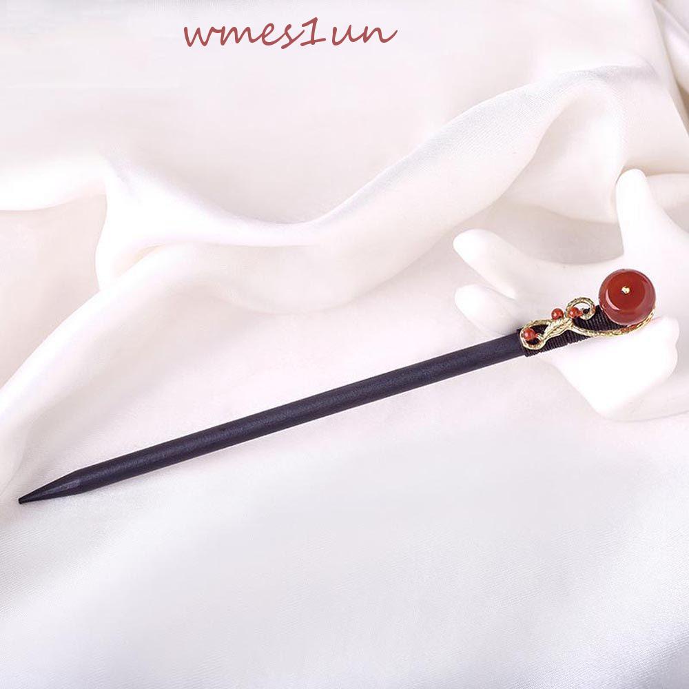 Trâm Cài Tóc Bằng Gỗ Họa Tiết Hoa Phong Cách Trung Quốc Thanh Lịch Cho Nữ WMES15H