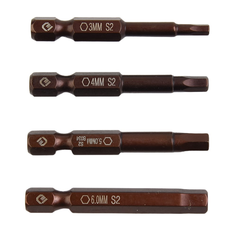 Set 4 Mũi Khoan Lục Giác 50mm H3-H6 Chuyên Dụng