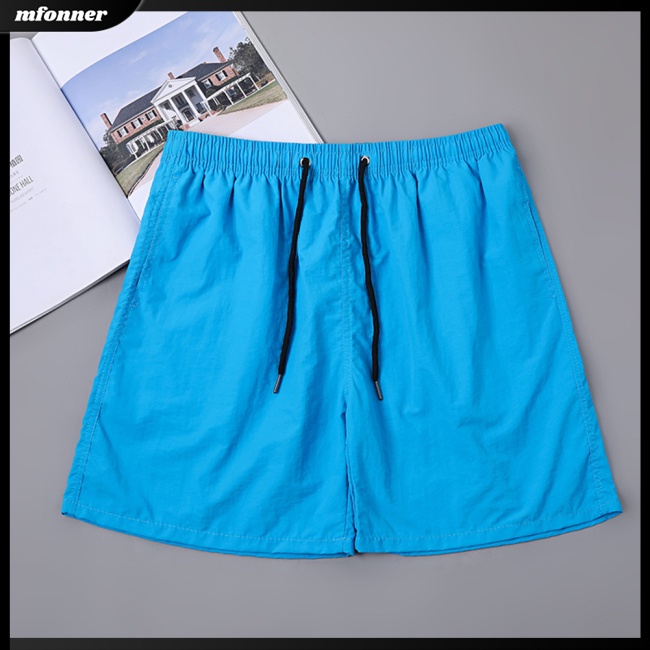 Mw Quần Short Lưng Thun Cột Dây Màu Trơn Phong Cách Soprts Có Túi Cho Nam