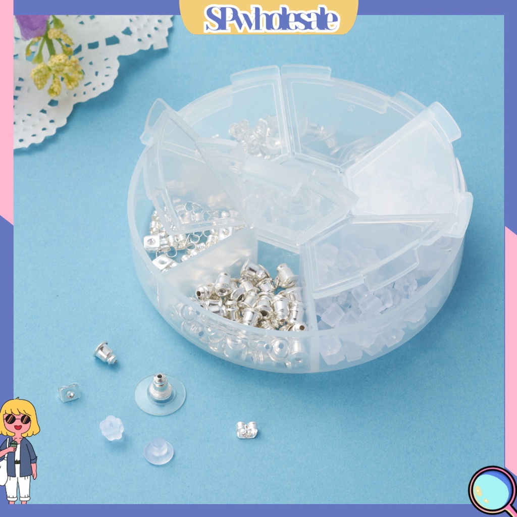 &lt;SPwholesale&gt; Set 280 Khuyên Tai Nhựa Kết Hợp Nhiều Lỗ Làm Trang Sức