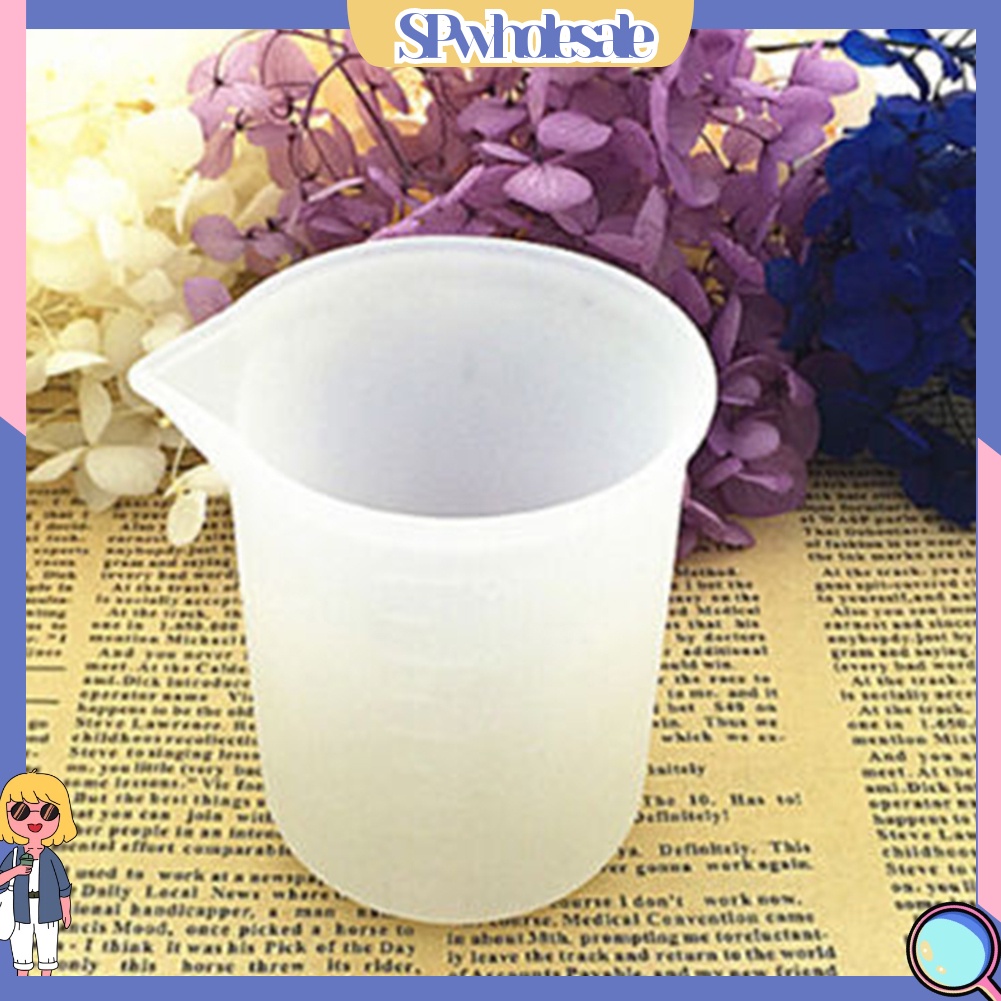 &lt;SPwholesale&gt; Cốc Đo Lường Làm Bánh Bằng Silicone 100ml