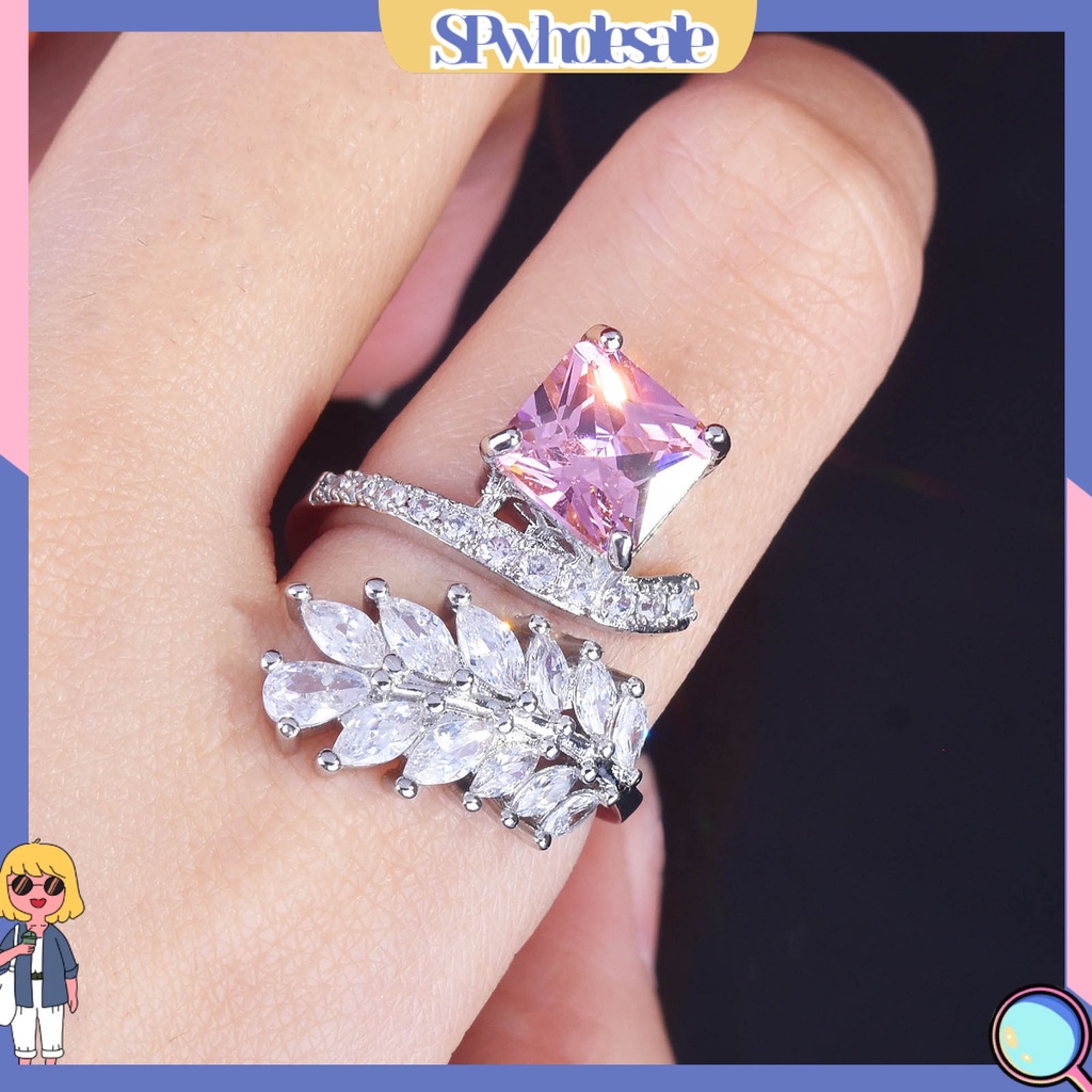 <SPwholesale> Nhẫn Hình Chiếc Lá Thời Trang Dành Cho Nữ