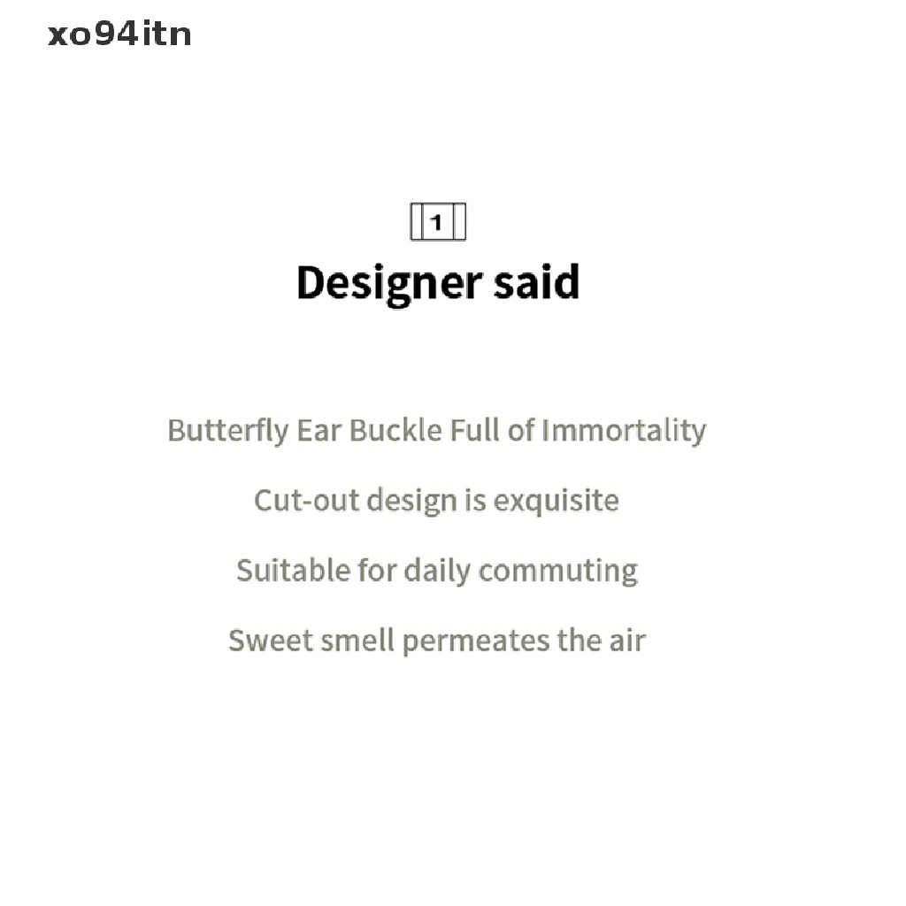 Bông Tai Dạng Vòng Cắt Hình Bướm Màu Sắc Ngọt Ngào Chất Lượng Cao Thời Trang Cho Nữ