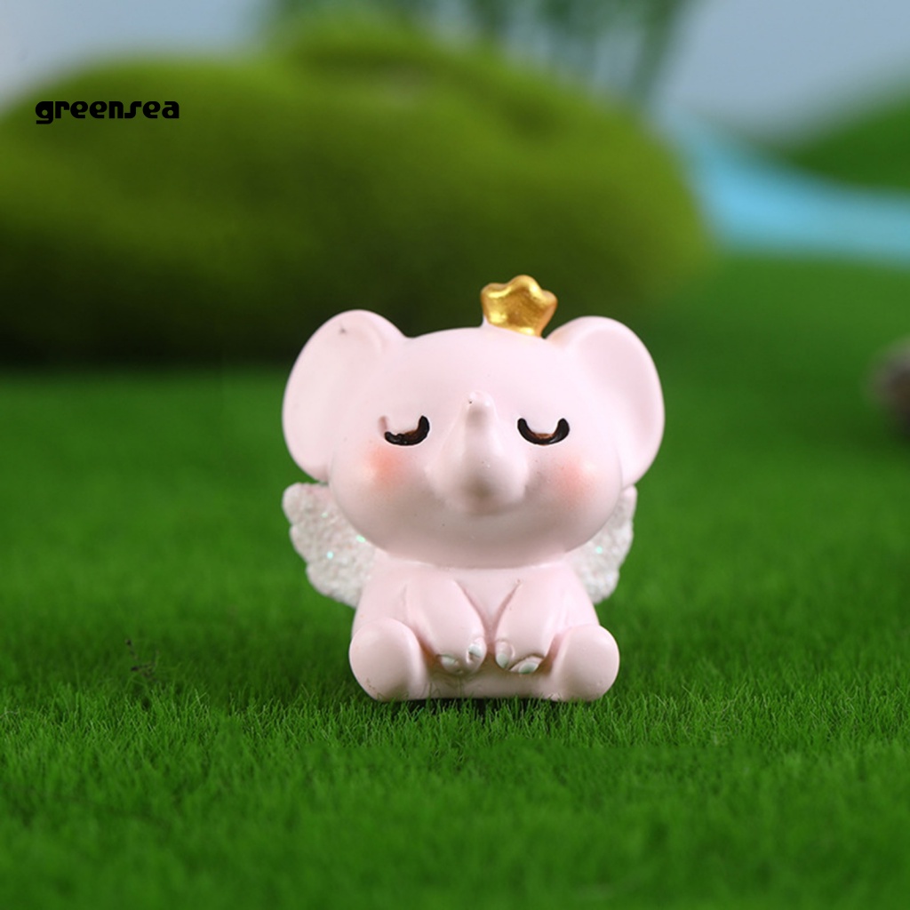 Set 2 Tượng Voi Mini Trang Trí Tiểu Cảnh