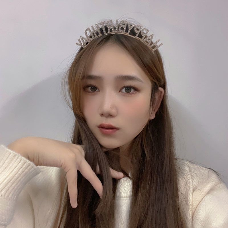 Cài Tóc Hình Vương Miện Đính Đá Lấp Lánh Vui Nhộn Dành Cho Người Lớn