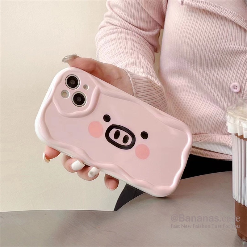Ốp Điện Thoại Dẻo Họa Tiết Chú Heo Dễ Thương Cho iPhone 14 Plus 14 13 12 11 Pro Max X Xr Xs Max 7 8 6 6s Plus SE2020
