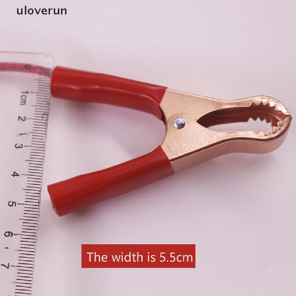 Set 2 Kẹp Cá Sấu Thử Điện 30A Màu Đỏ + Đen Chuyên Dụng