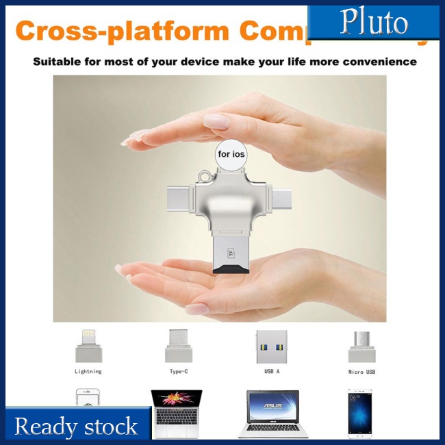 Đầu Đọc Thẻ 4 Trong 1 Usb 3.0 Micro Sd Sang Usb Otg Cho Iphone