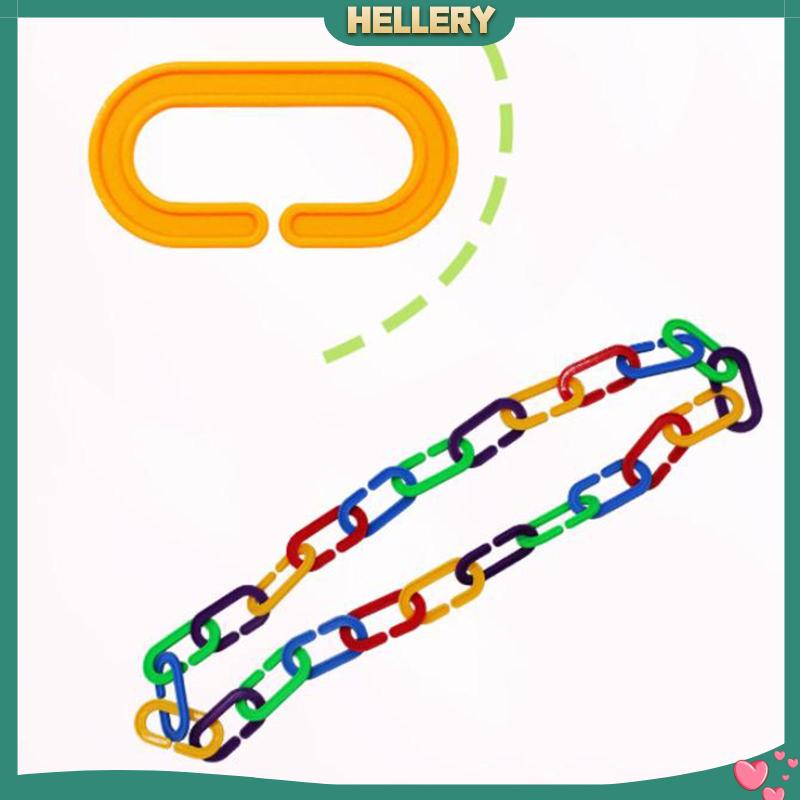 [HelleryVN] Set 150 Mối Nối C Có Thể Thay Đổi Màu Sắc Cầu Vồng Cho Trẻ Mẫu Giáo