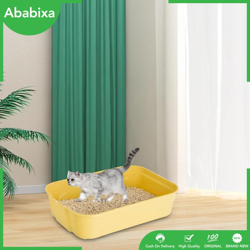 [Ababixa] Hộp Đi Vệ Sinh Mở Cát Bên Hông Dành Cho Mèo / Thỏ Kitty