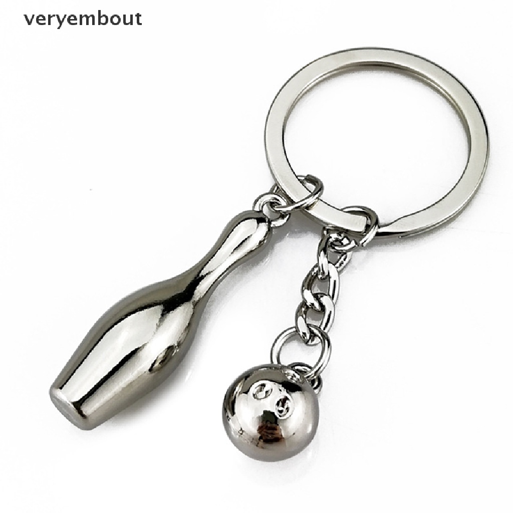 Móc Khóa Hình Quả Bóng Bowling Bằng Hợp Kim Sáng Tạo