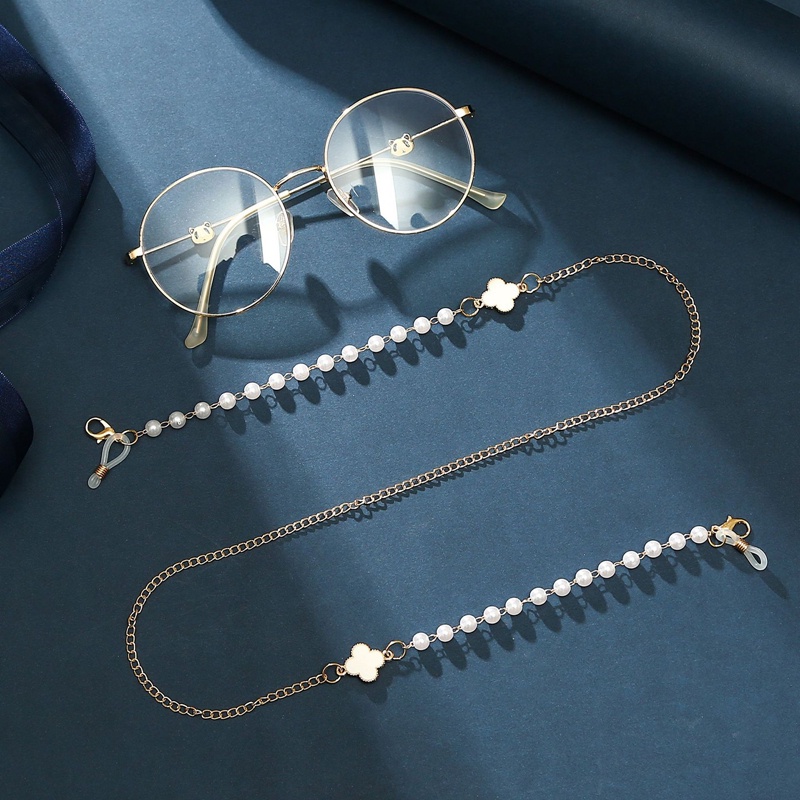 Dây Chuỗi Ngọc Trai Mở Rộng Gắn Kính Đeo Khẩu Trang Chống Thất Lạc Cho Nữ