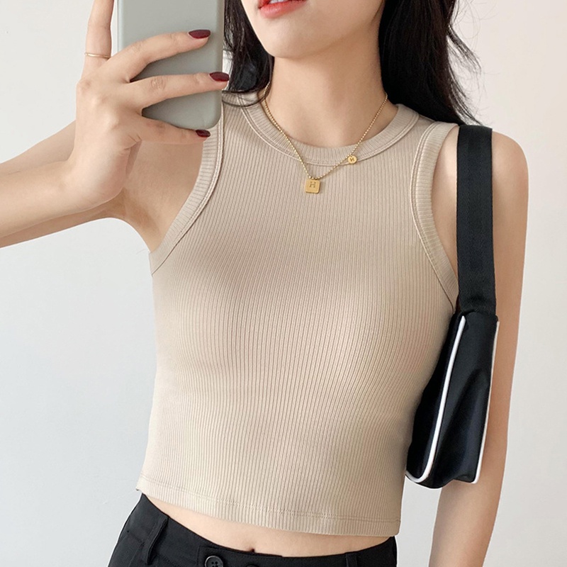 IELGY Áo crop top Ôm Dáng Phong Cách Thể Thao Thời Trang Mùa Hè Cho Nữ