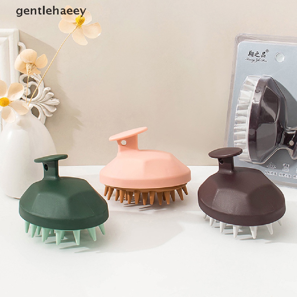 Bàn Chải Tắm Massage Da Đầu Bằng Silicone