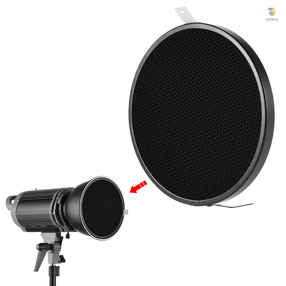 Đĩa Khuếch Tán Ánh Sáng Chuẩn Hình Tổ Ong 16.8cm 30 Độ 7 "Cho Đèn Phản Quang Tiêu Chuẩn